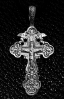 Крест серебряный нательный №6
