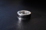 Кольцо из серебра с кожей каймана фото 4